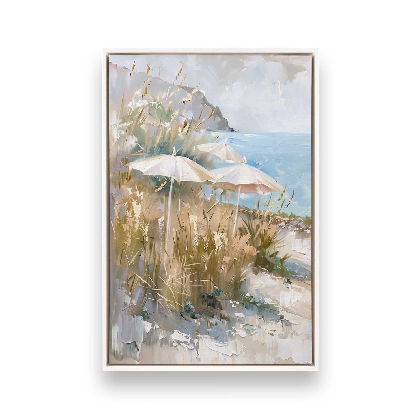 [Color:Opaque White], Picture of art in a White frame