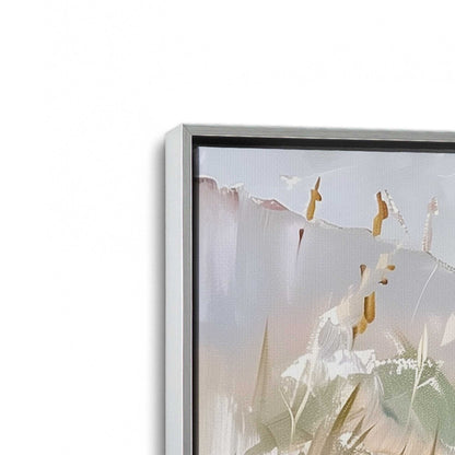 [Color:Polished Chrome], Picture of art in a Polished Chrome frame at an angle