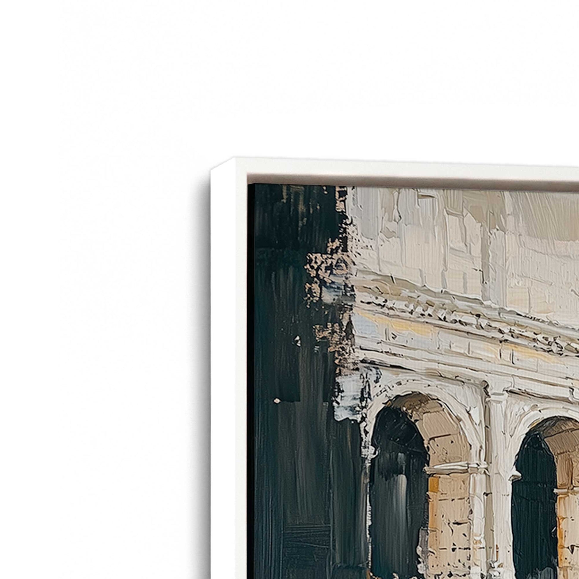 [Color:Opaque White], Picture of art in a White frame at an angle