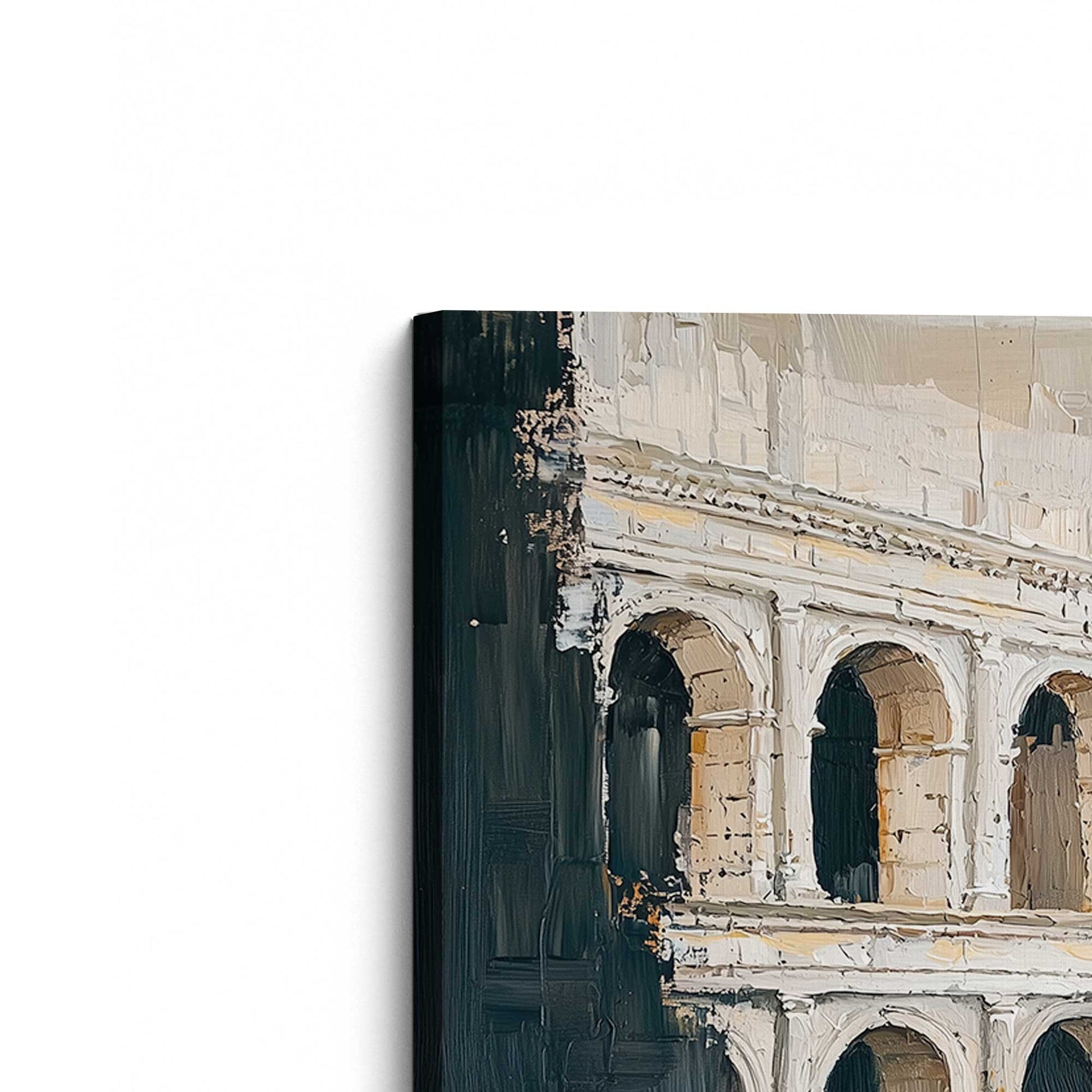[Color:Stretched Canvas], Picture of the corner of the art