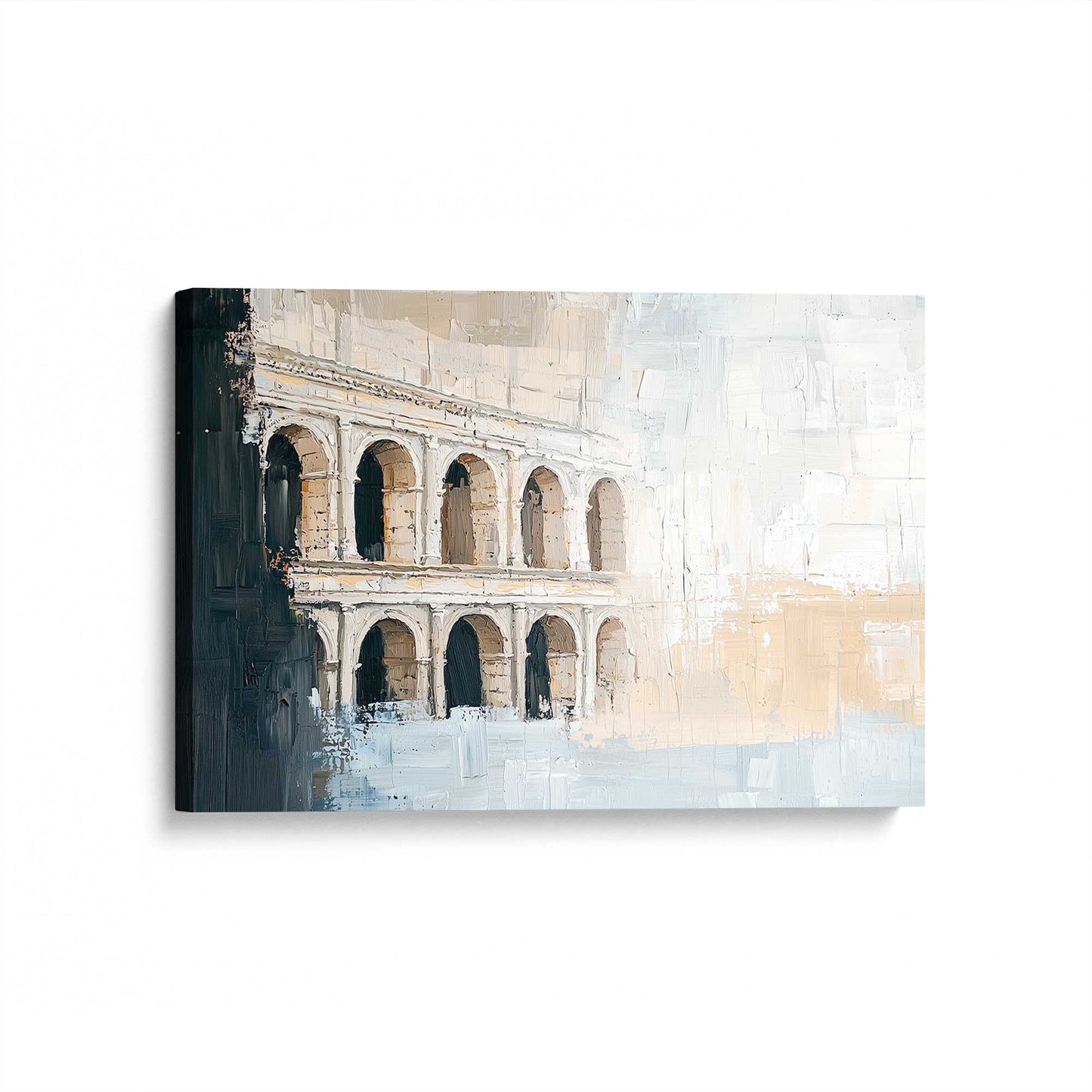 [Color:Stretched Canvas], Picture of art at an angle