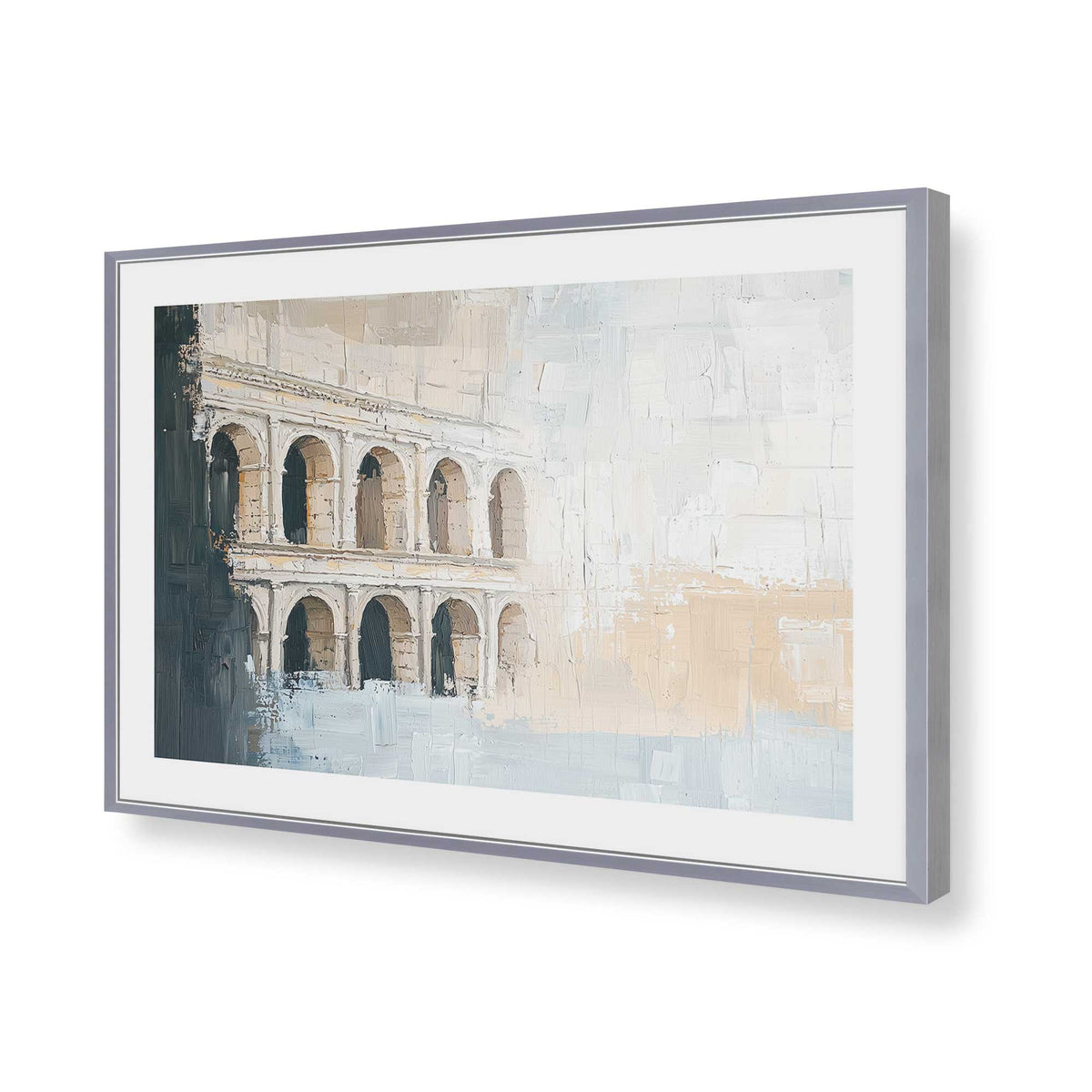 [Color:Polished Chrome], Picture of art in a Polished Chrome frame of the corner