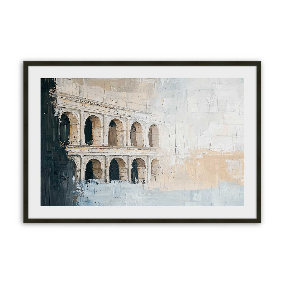 [Color:Satin Black], Picture of art in a Satin Black frame