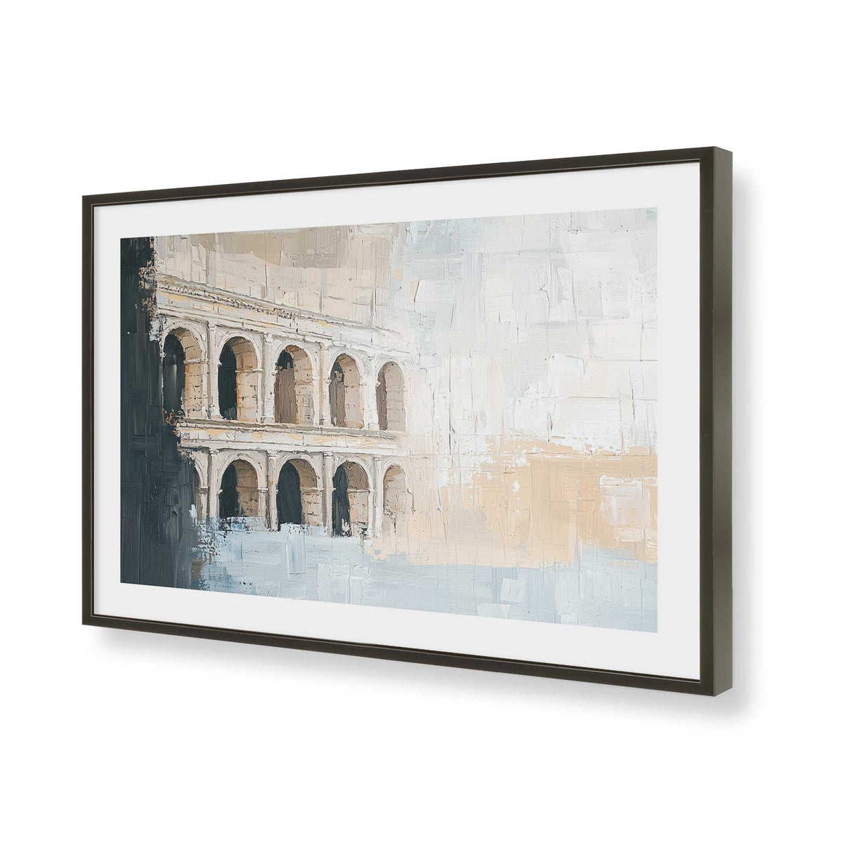 [Color:Satin Black], Picture of art in a Satin Black frame of the corner