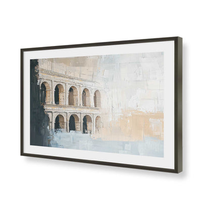[Color:Satin Black], Picture of art in a Satin Black frame of the corner
