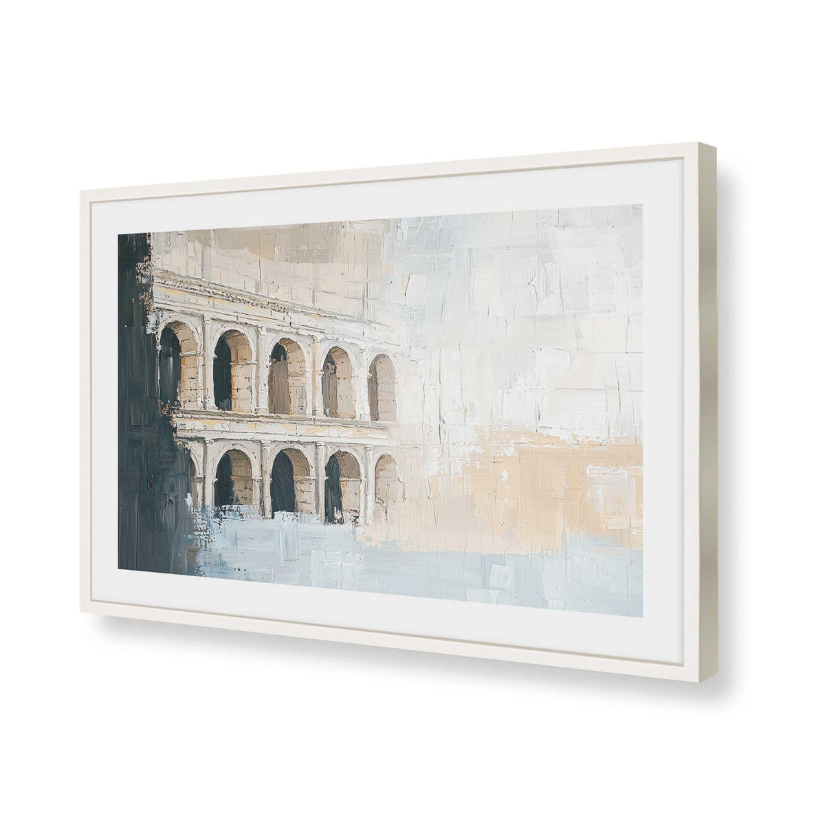 [Color:Opaque White], Picture of art in a Opaque White frame of the corner