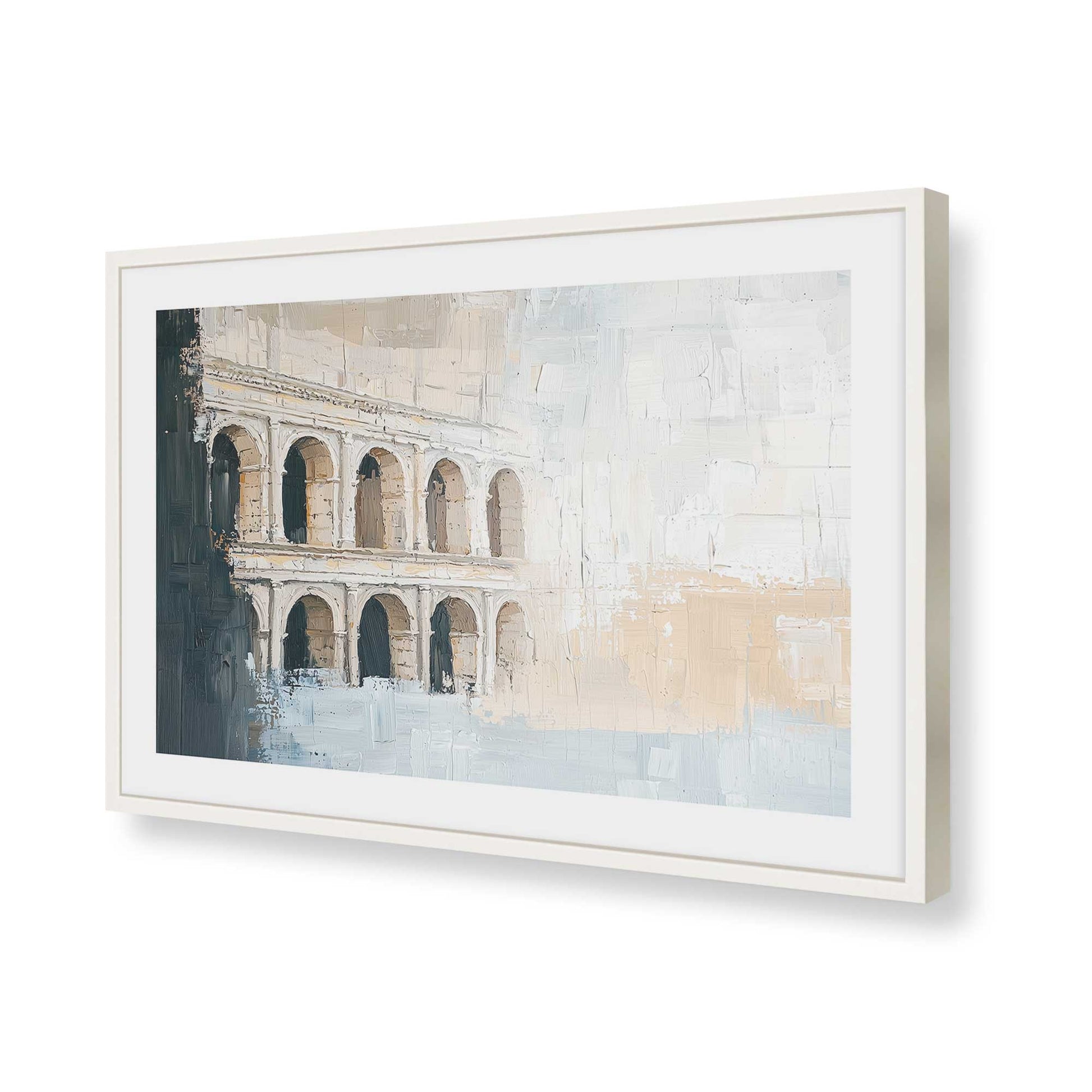 [Color:Opaque White], Picture of art in a Opaque White frame of the corner