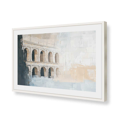 [Color:Opaque White], Picture of art in a Opaque White frame of the corner