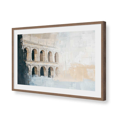 [Color:Walnut], Picture of art in a Walnut frame of the corner