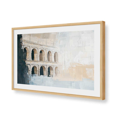 [Color:American Maple], Picture of art in a American Maple frame of the corner