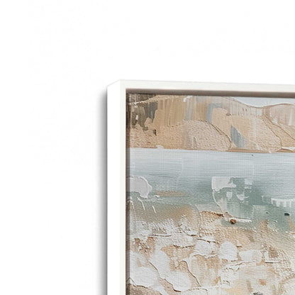 [Color:Opaque White], Picture of art in a White frame at an angle