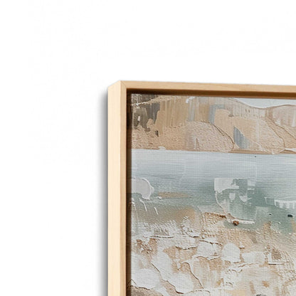 [Color:American Maple], Picture of art in a American Maple frame at an angle