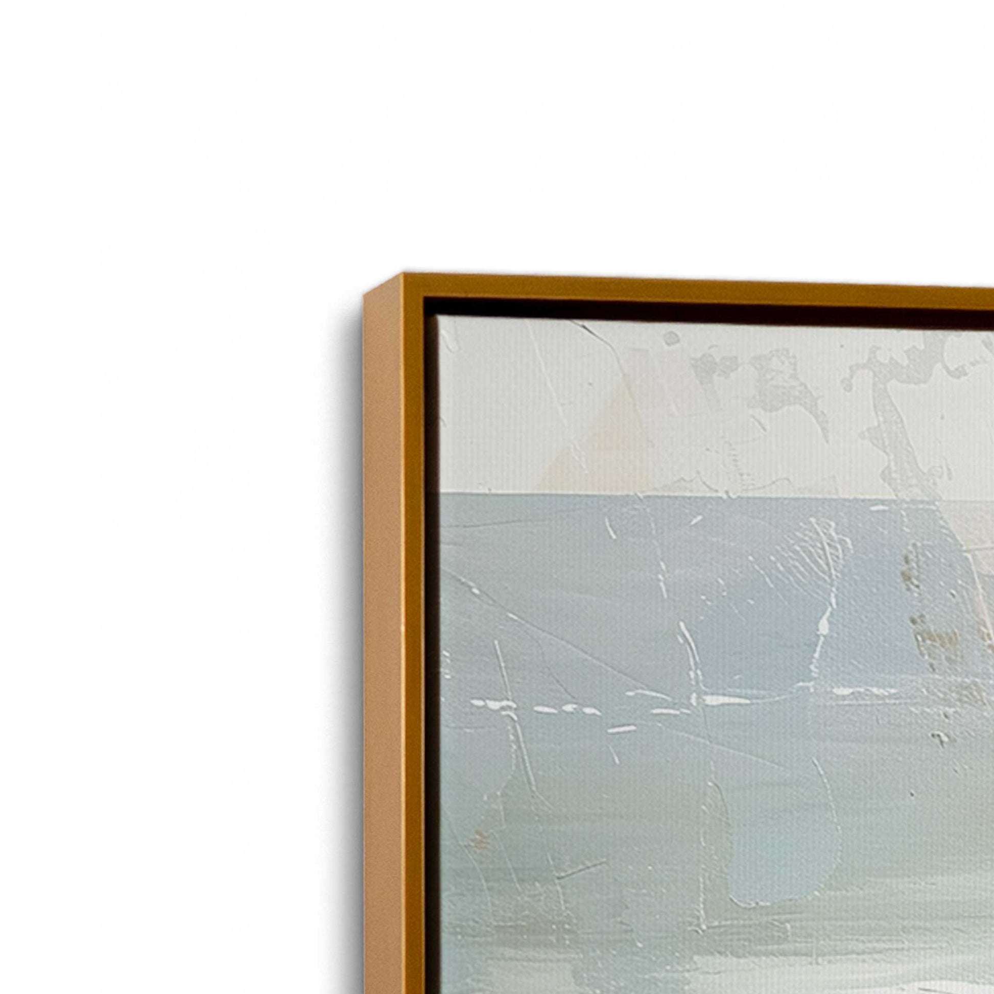 [Color:Polished Gold], Picture of art in a Polished Gold frame at an angle