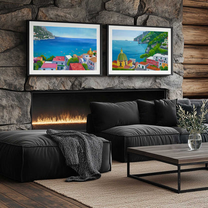[Color:American Maple], Picture of art in a American Maple frame