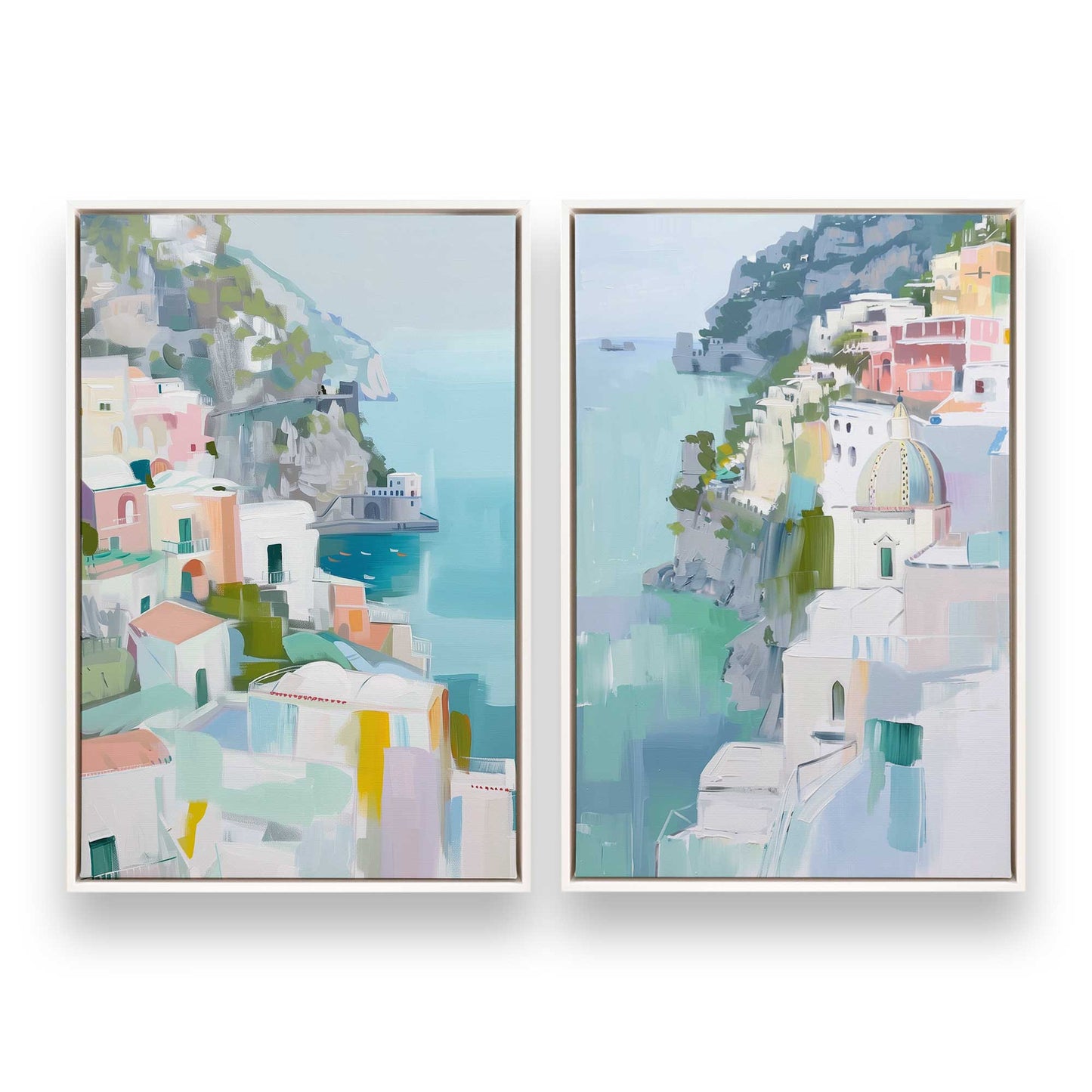 [Color:Opaque White], Picture of art in a White frame