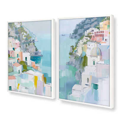 [Color:Opaque White], Picture of art in a Opaque White frame at an angle