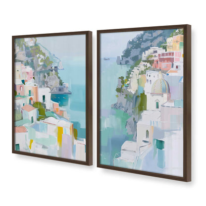 [Color:Belvinder Brown], Picture of art in a Belvinder Brown frame at an angle