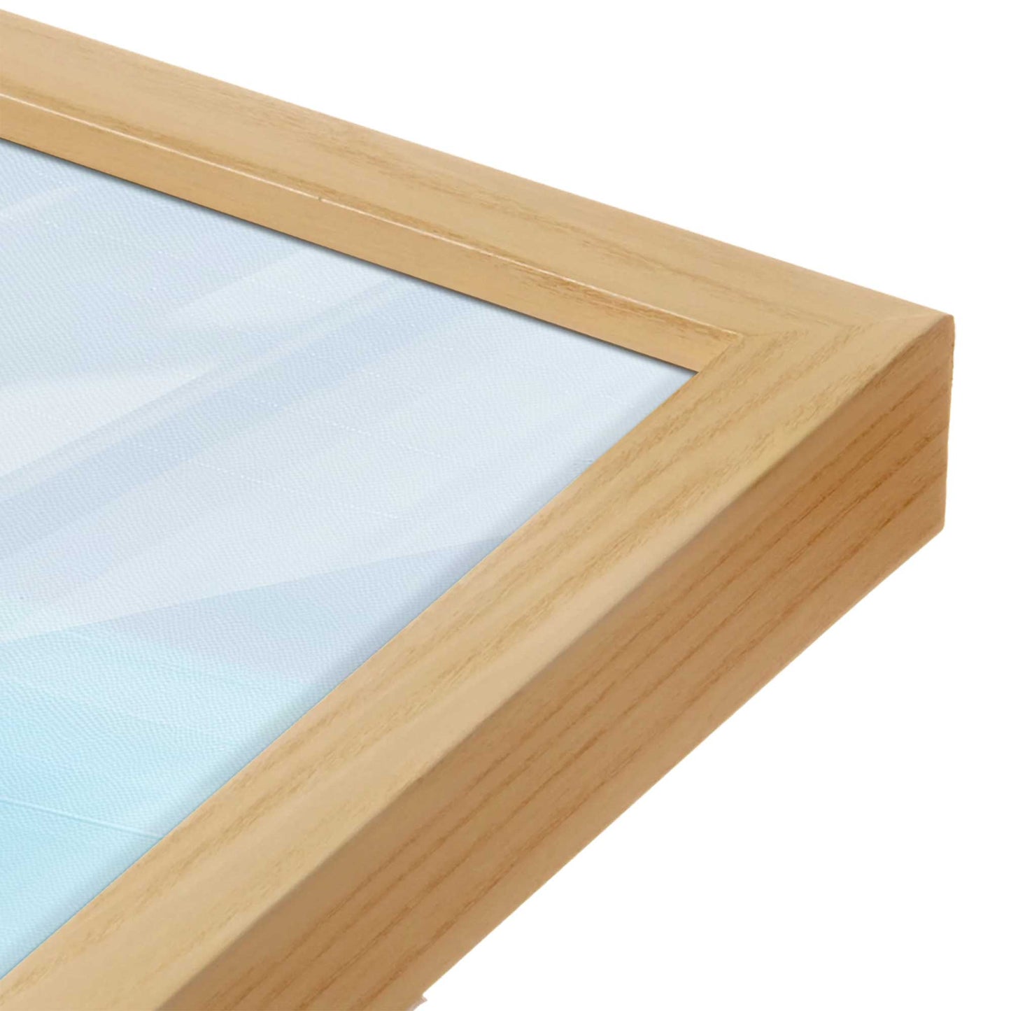 [Color:American Maple], Picture of art in a American Maple frame of the corner