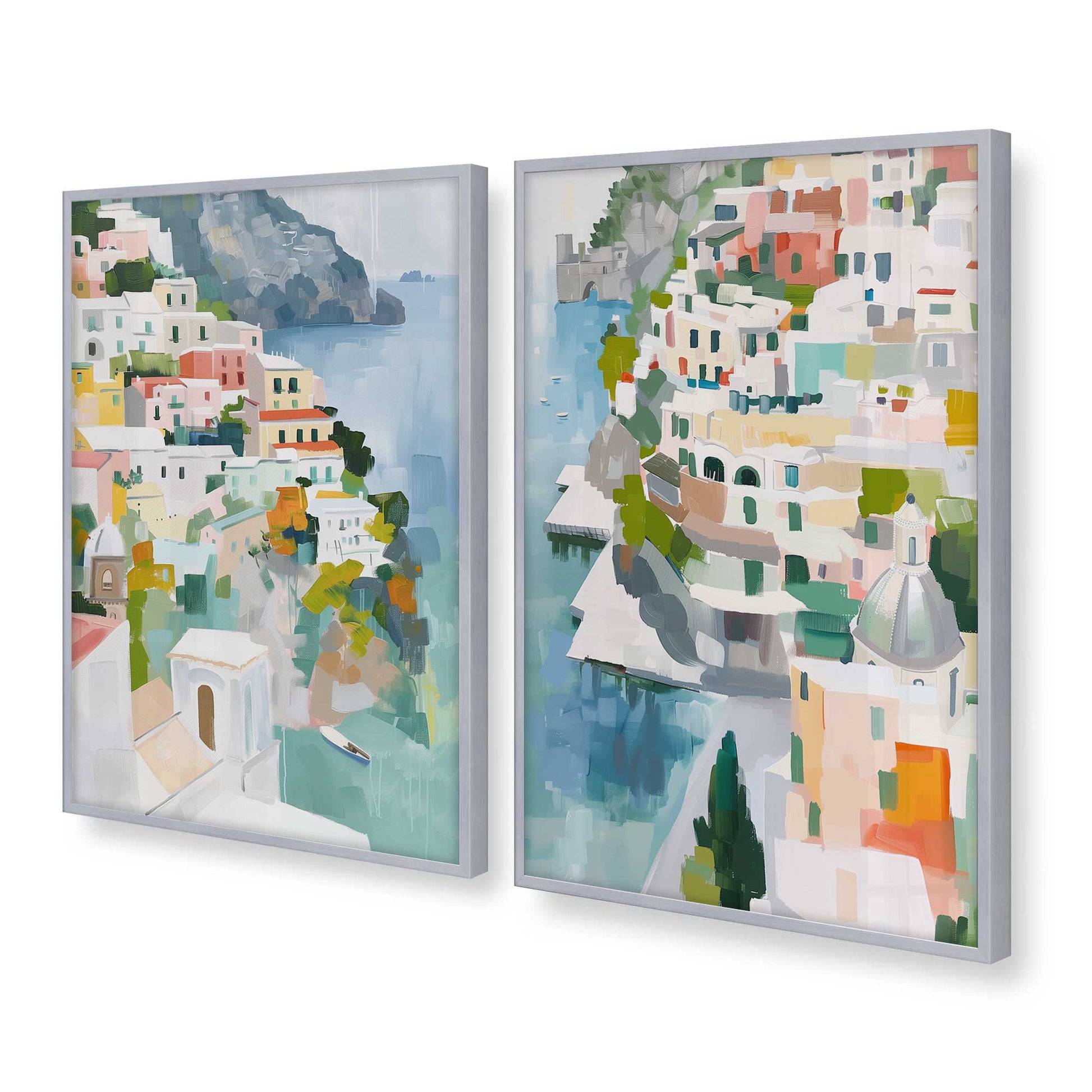 [Color:Polished Chrome], Picture of art in a Polished Chrome frame at an angle
