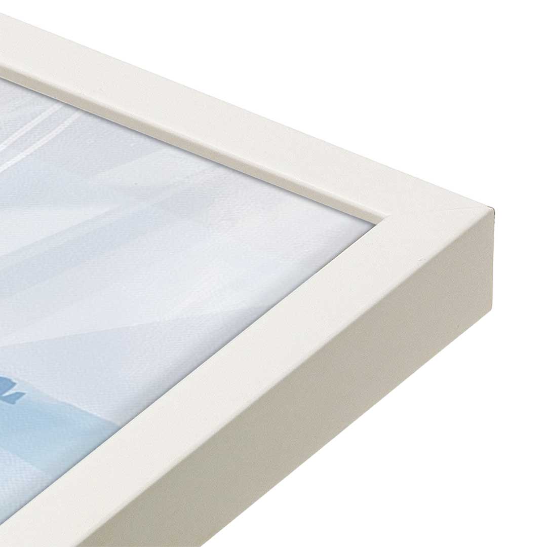 [Color:Opaque White], Picture of art in a Opaque White frame of the corner