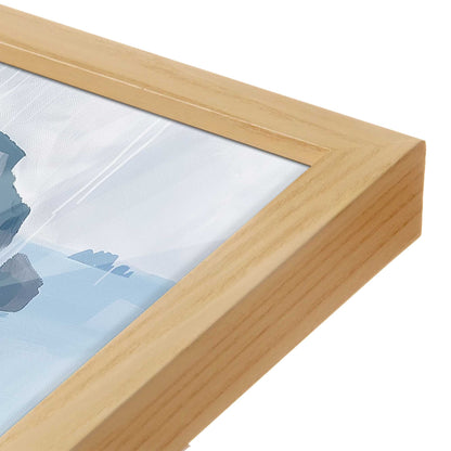 [Color:American Maple], Picture of art in a American Maple frame of the corner