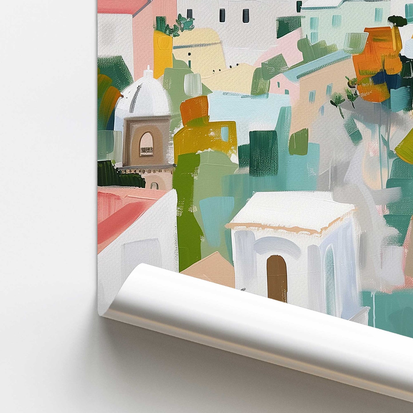 [color:Rolled Print], Picture of close up of art