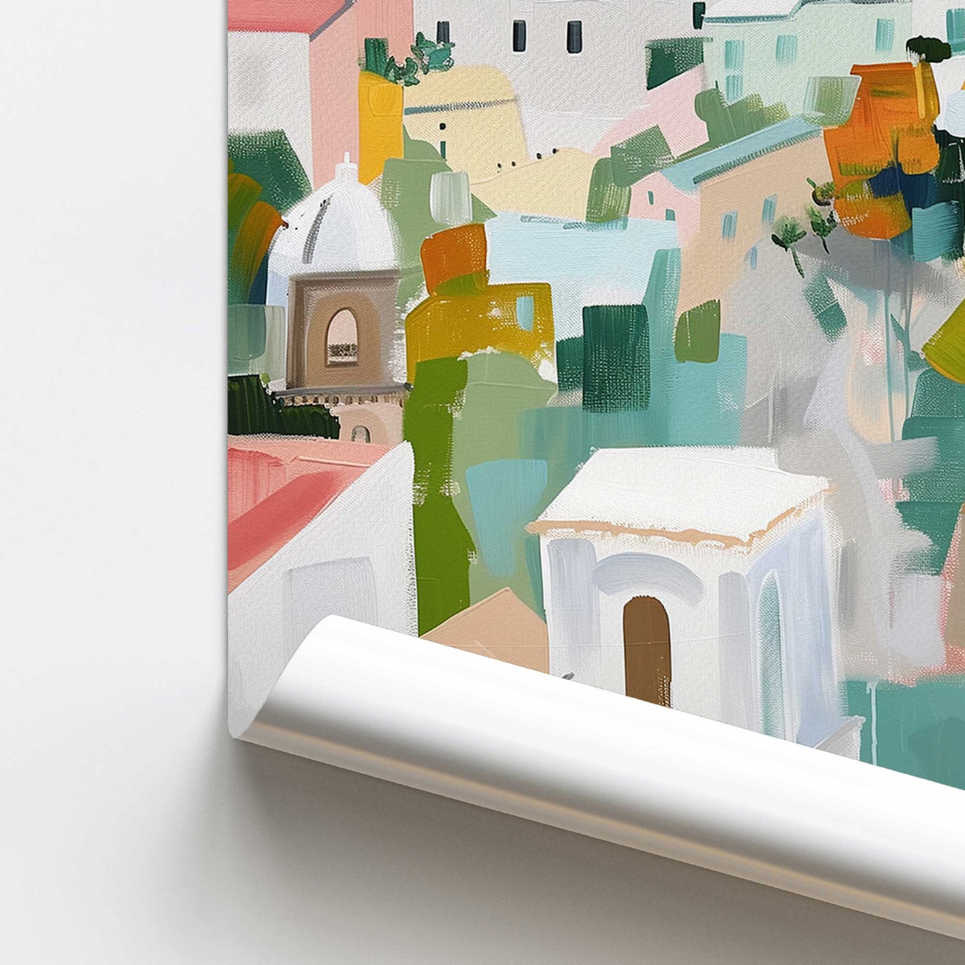 [color:Rolled Print], Picture of close up of art