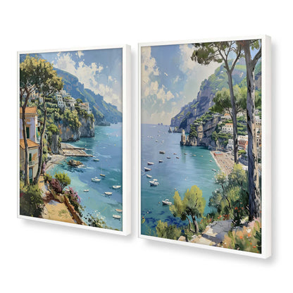 [Color:Opaque White], Picture of art in a Opaque White frame at an angle