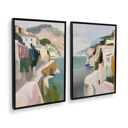 [Color:Satin Black], Picture of art in a Satin Black frame at an angle