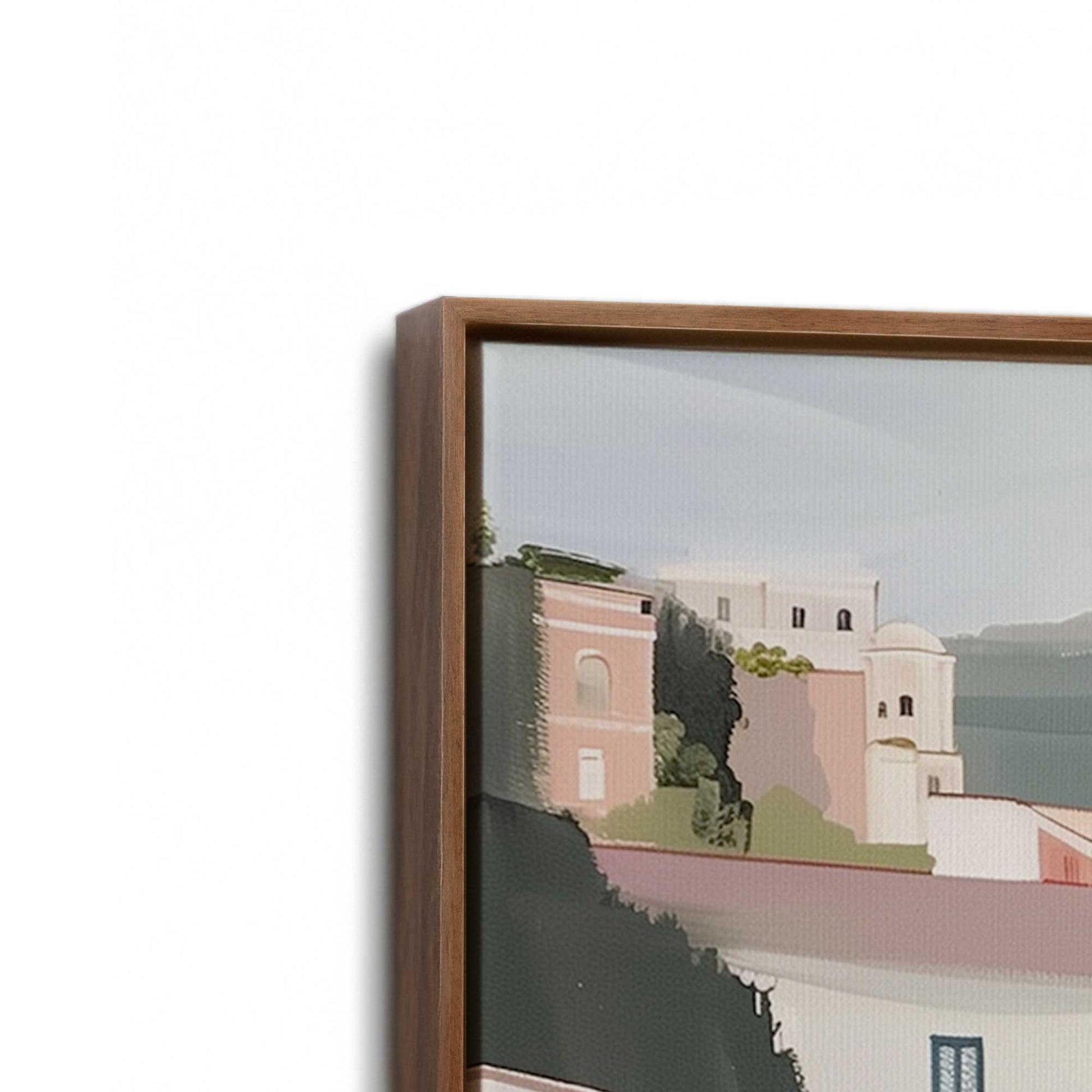 [Color:Walnut], Picture of the corner of the art