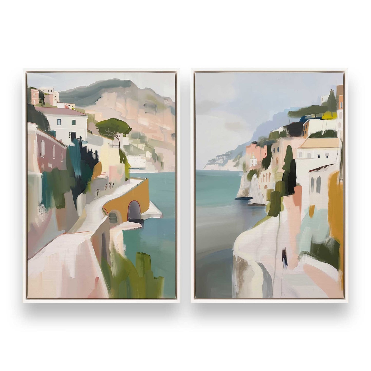 [Color:Opaque White], Picture of art in a White frame
