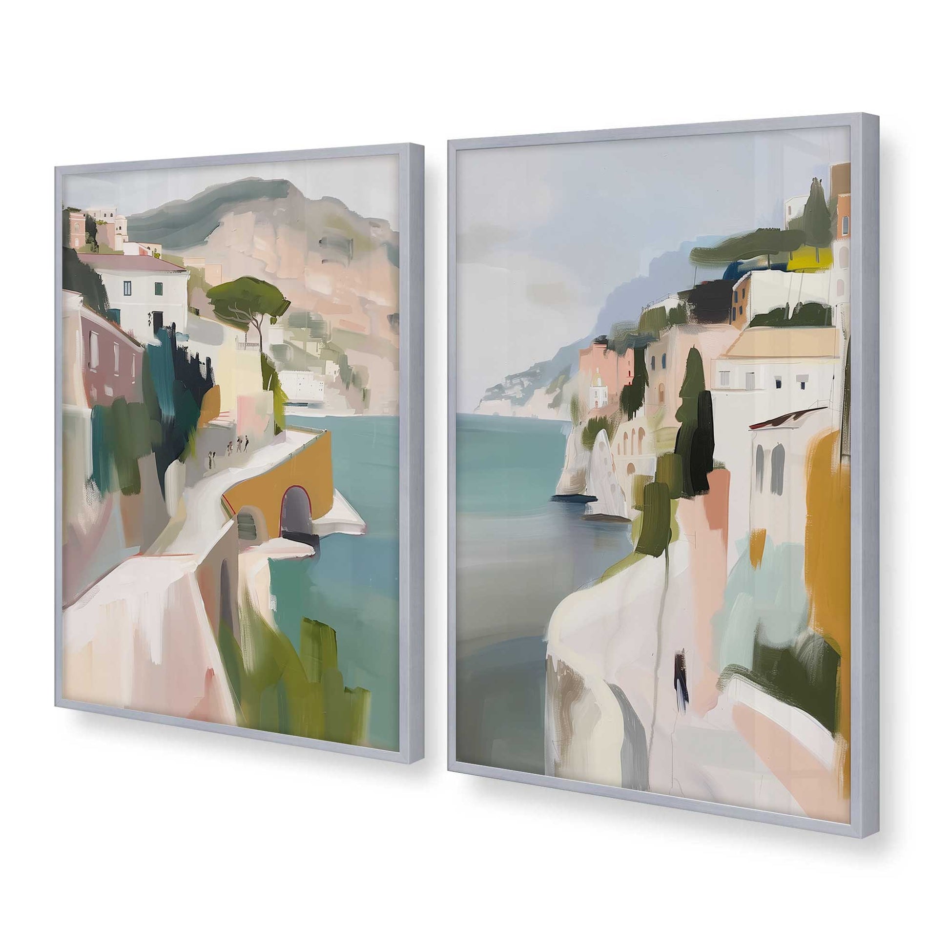 [Color:Polished Chrome], Picture of art in a Polished Chrome frame at an angle