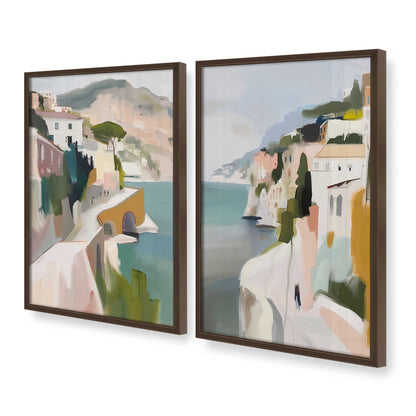 [Color:Belvinder Brown], Picture of art in a Belvinder Brown frame at an angle
