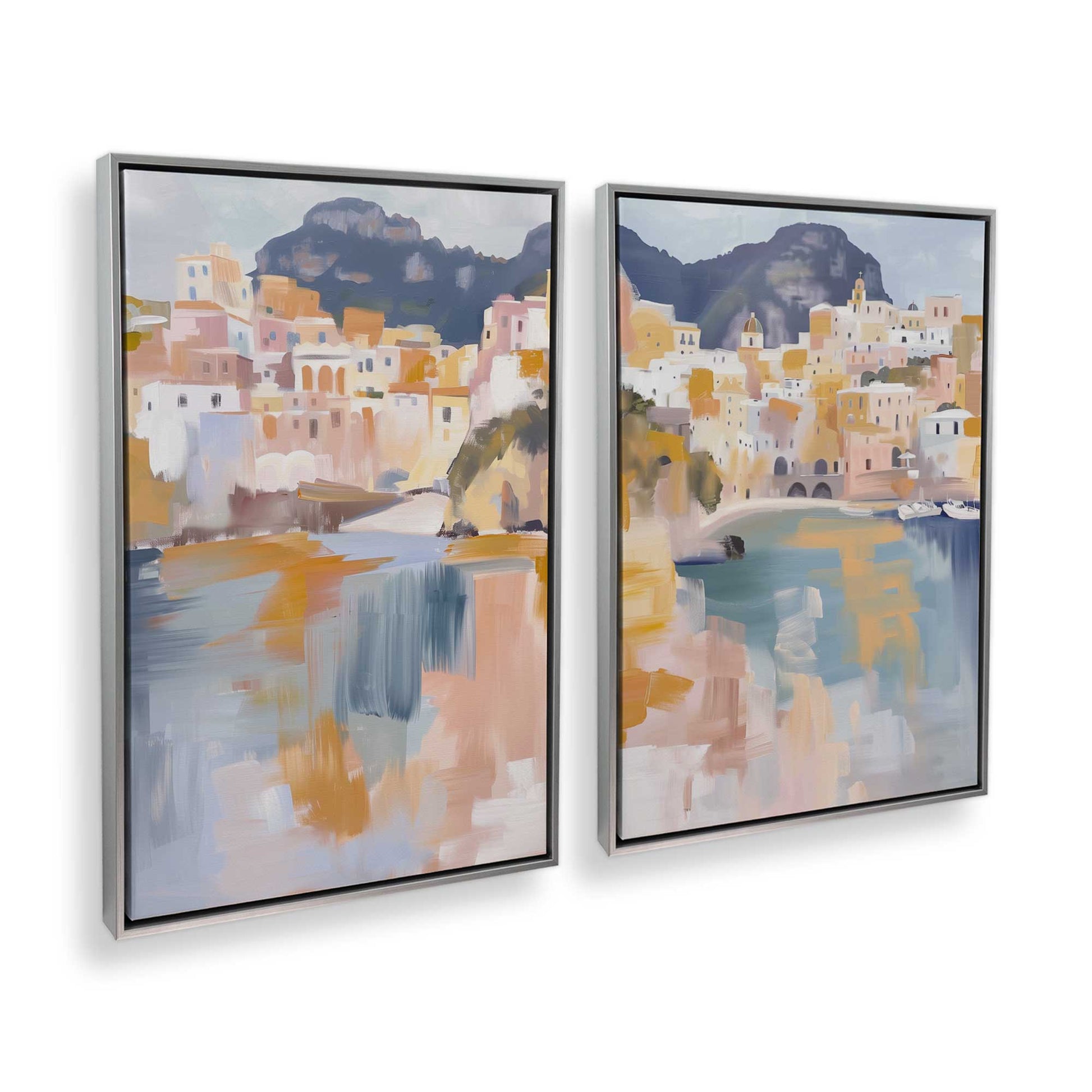 [Color:Polished Chrome], Picture of art in a Polished Chrome frame at an angle