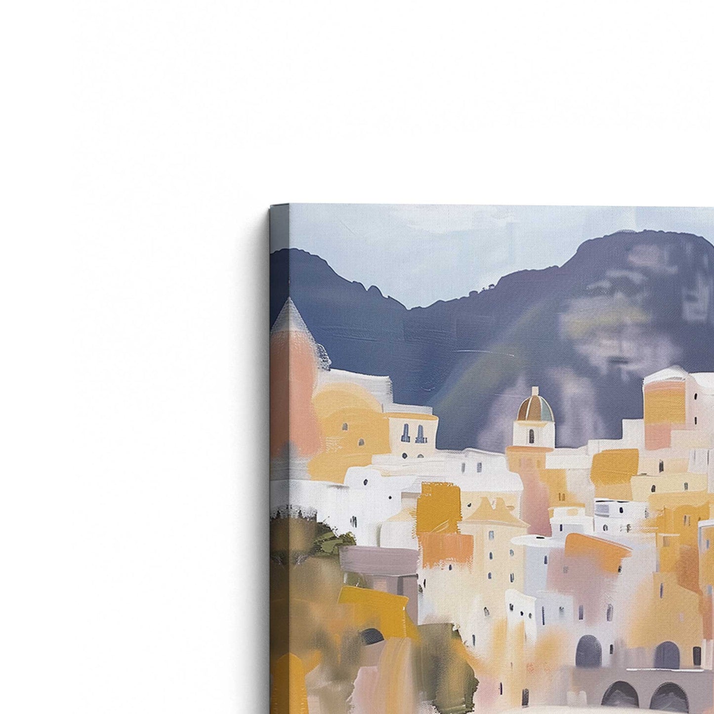 [Color:Stretched Canvas], Picture of the corner of the art
