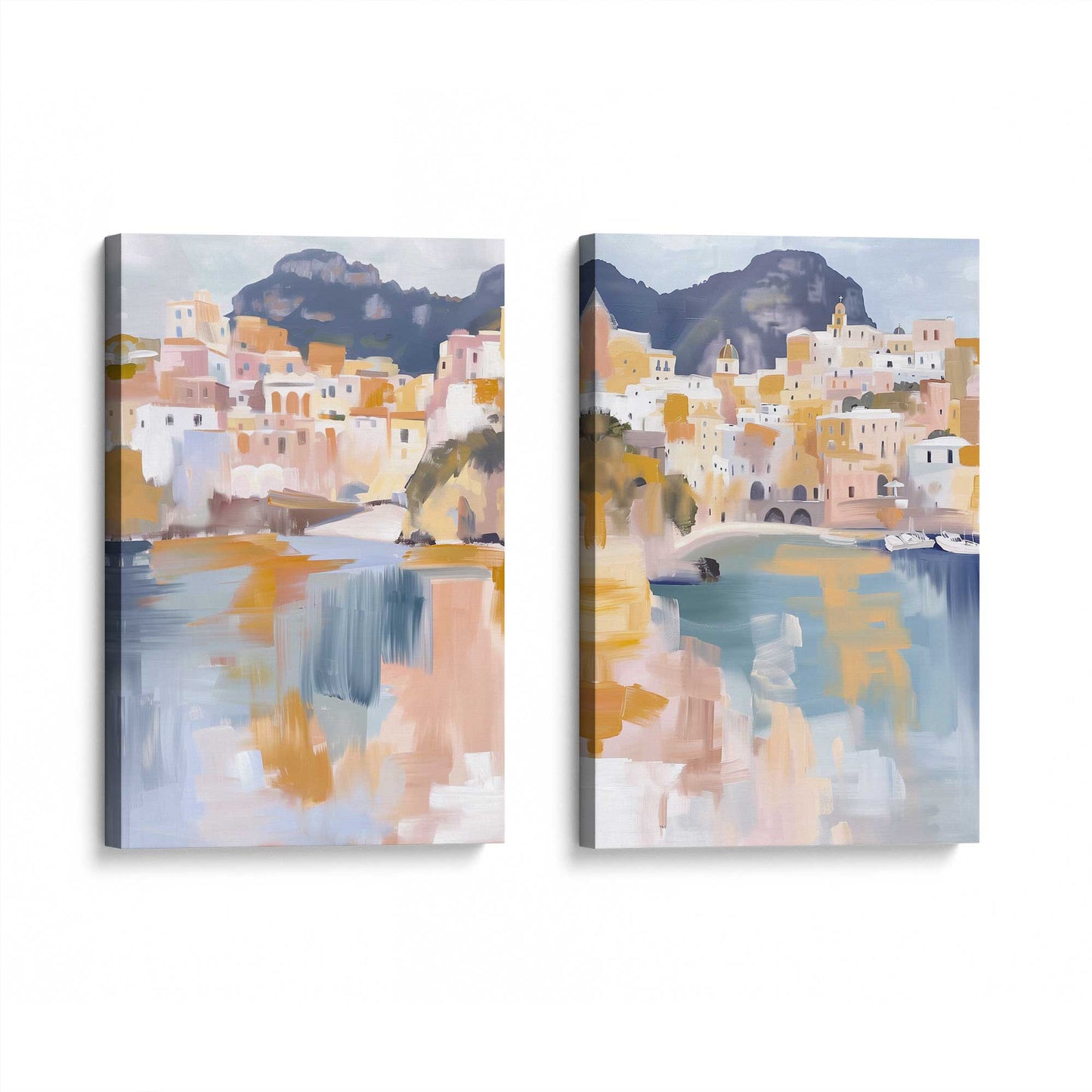 [Color:Stretched Canvas], Picture of art at an angle