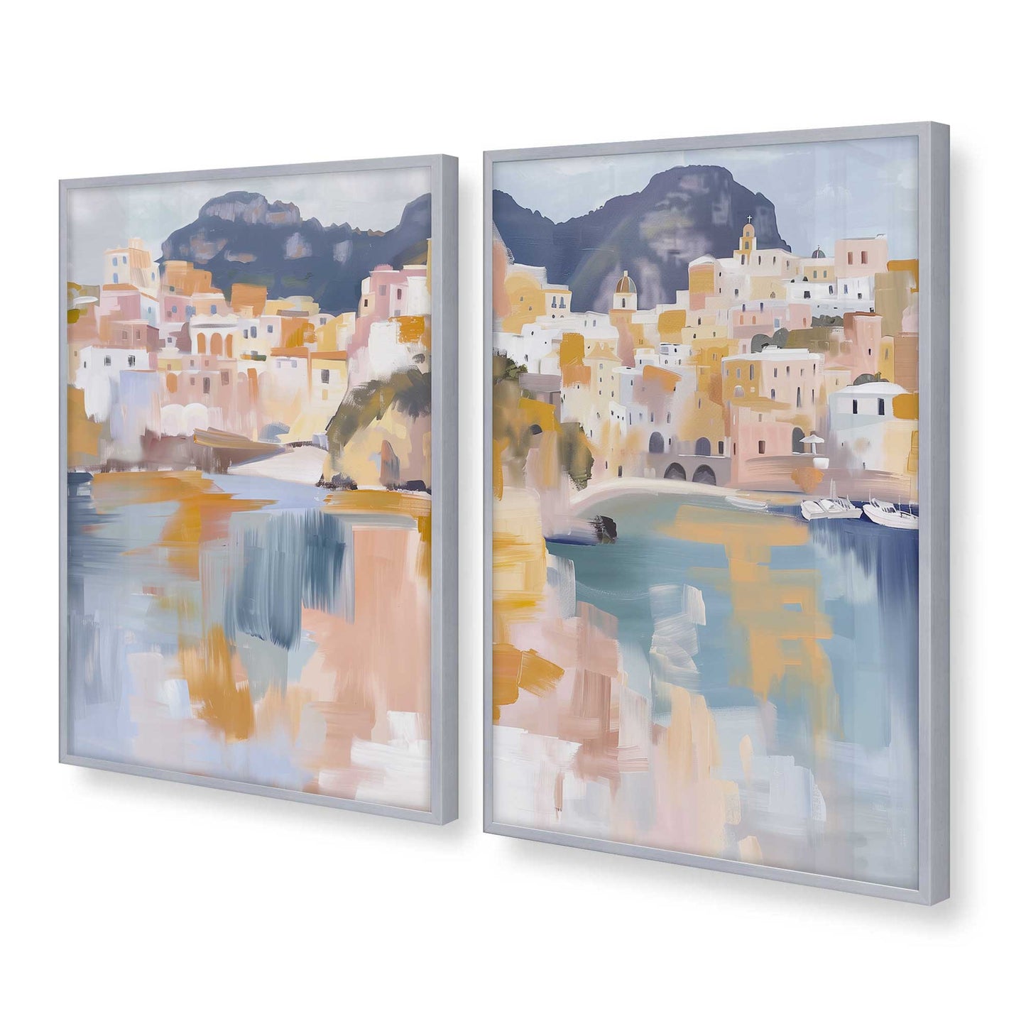 [Color:Polished Chrome], Picture of art in a Polished Chrome frame at an angle