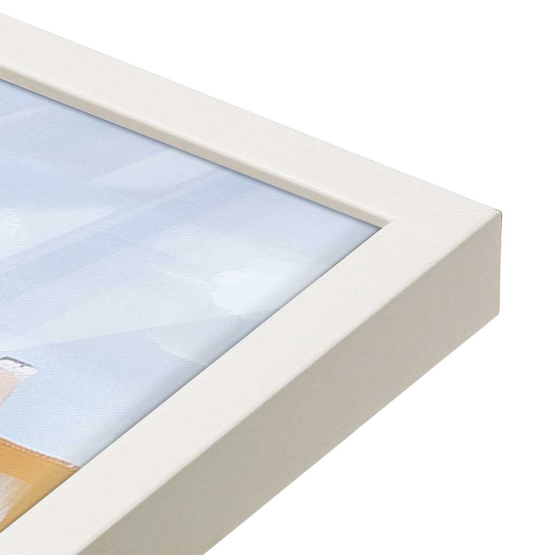[Color:Opaque White], Picture of art in a Opaque White frame of the corner