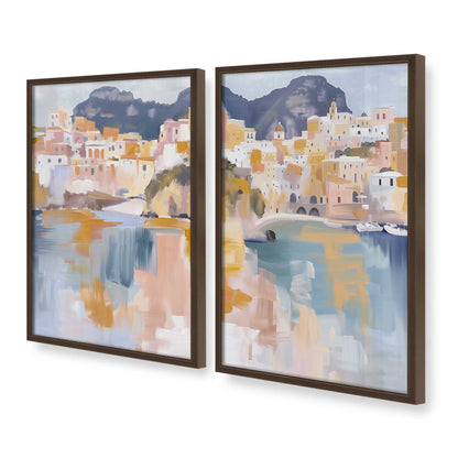 [Color:Belvinder Brown], Picture of art in a Belvinder Brown frame at an angle