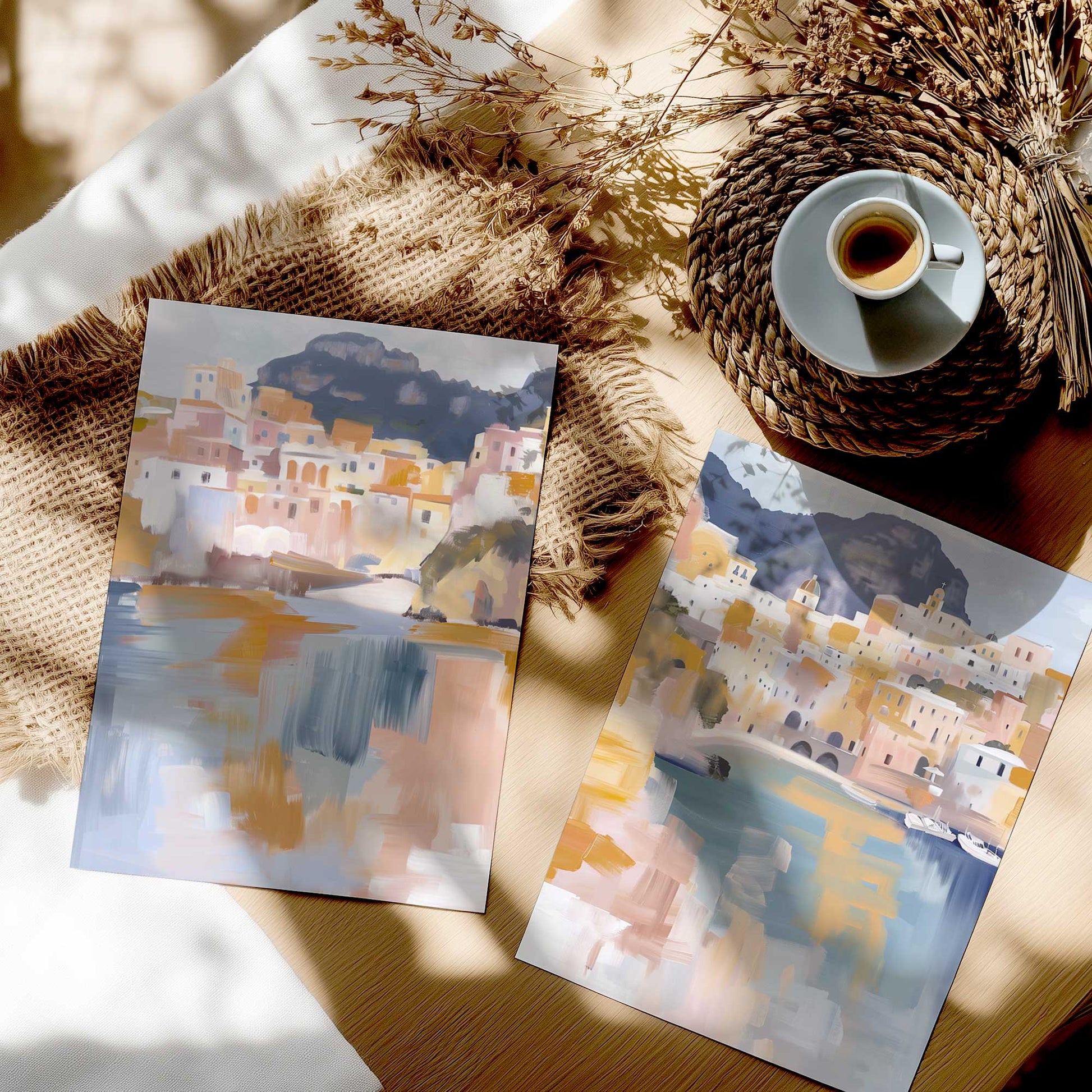[color:Rolled Print], Picture in a room