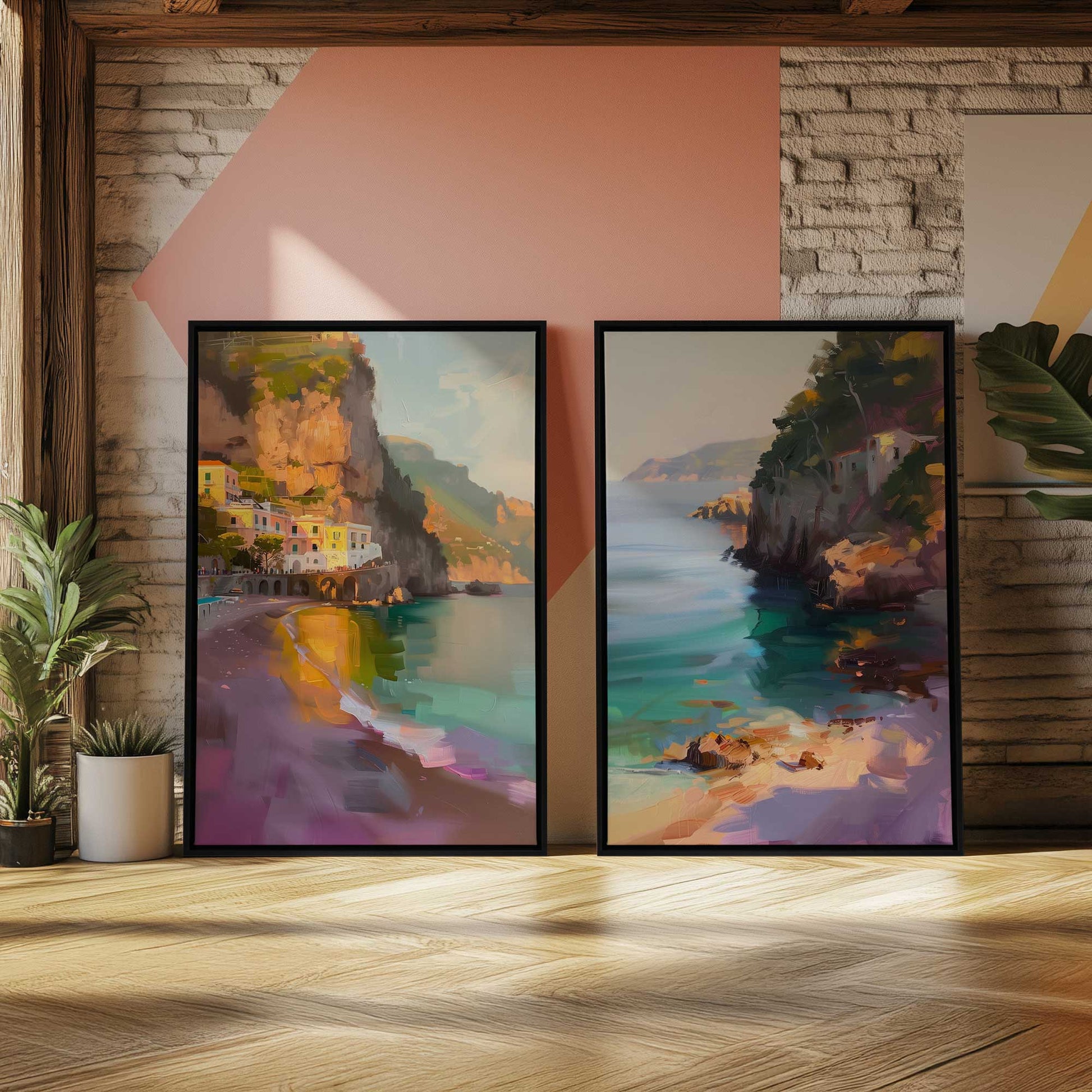 [Color:Satin Black], Picture of art in a Satin Black frame