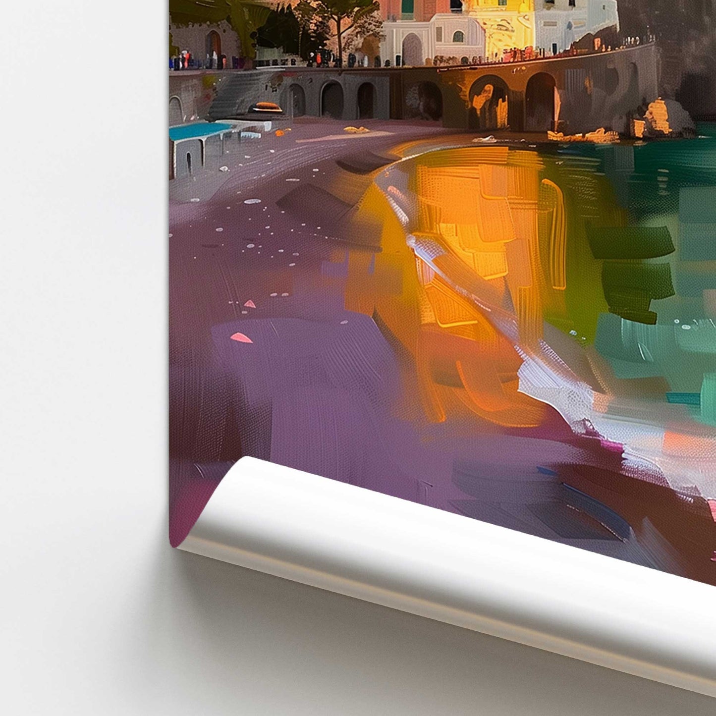 [color:Rolled Print], Picture of close up of art