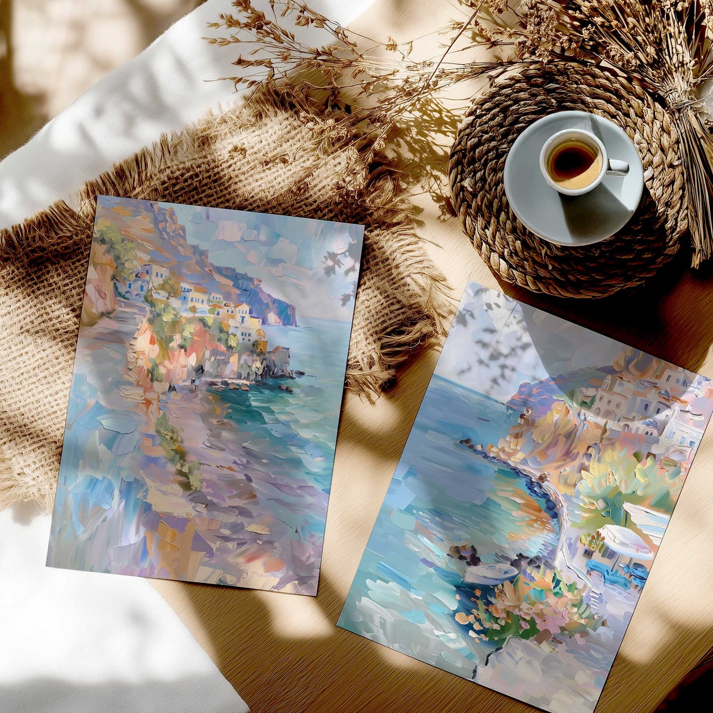 [color:Rolled Print], Picture in a room