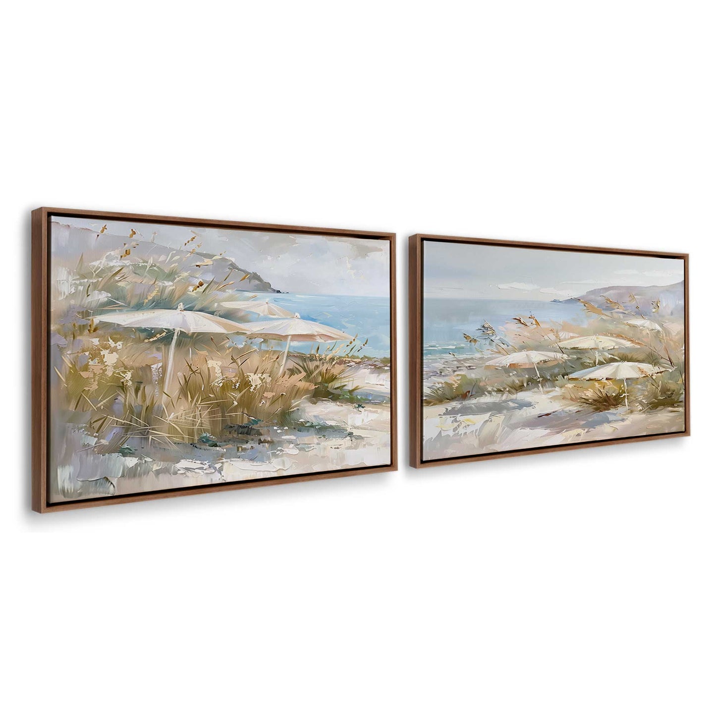 [Color:Walnut], Picture of art in a Walnut frame at an angle