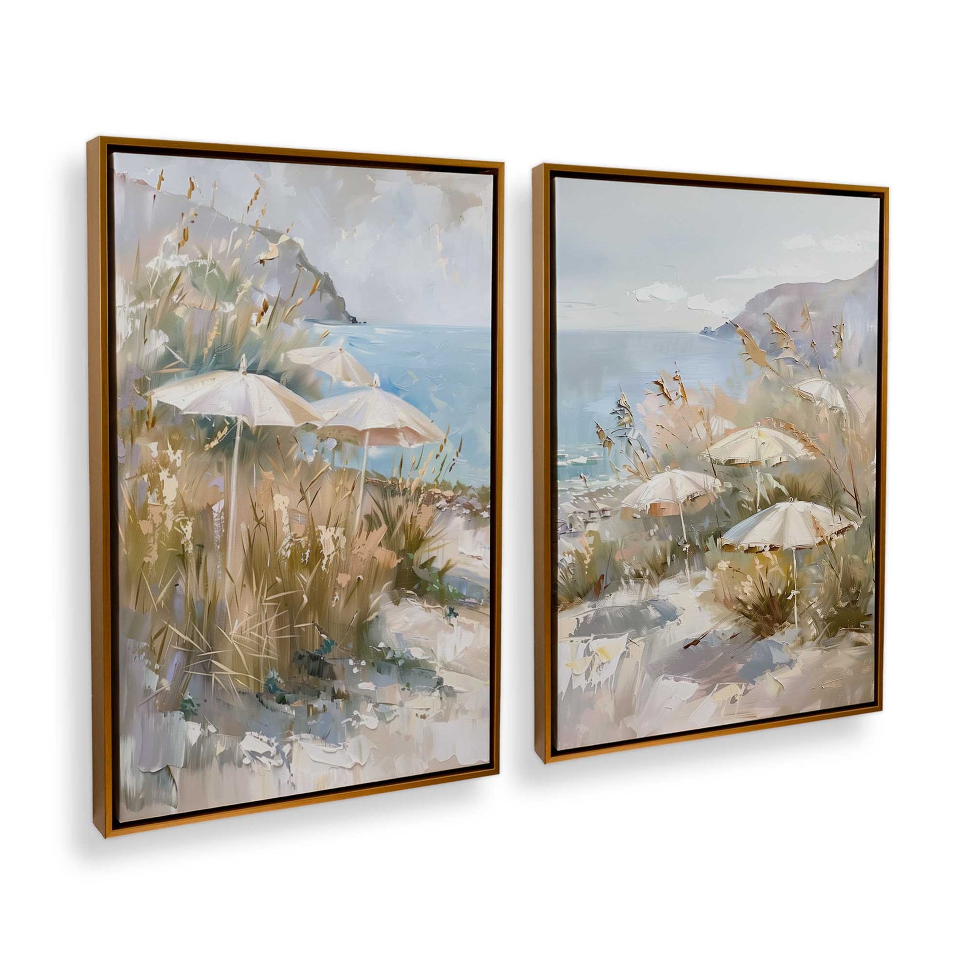 [Color:Polished Gold], Picture of art in a Polished Gold frame at an angle