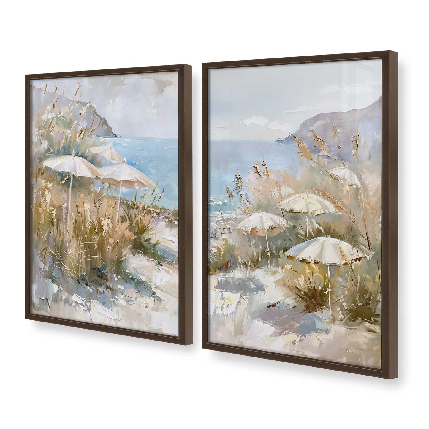 [Color:Belvinder Brown], Picture of art in a Belvinder Brown frame at an angle