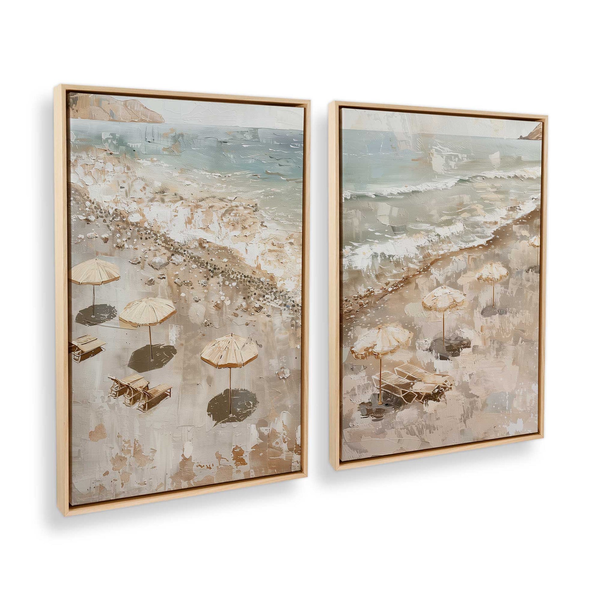 [Color:American Maple], Picture of art in a American Maple frame at an angle