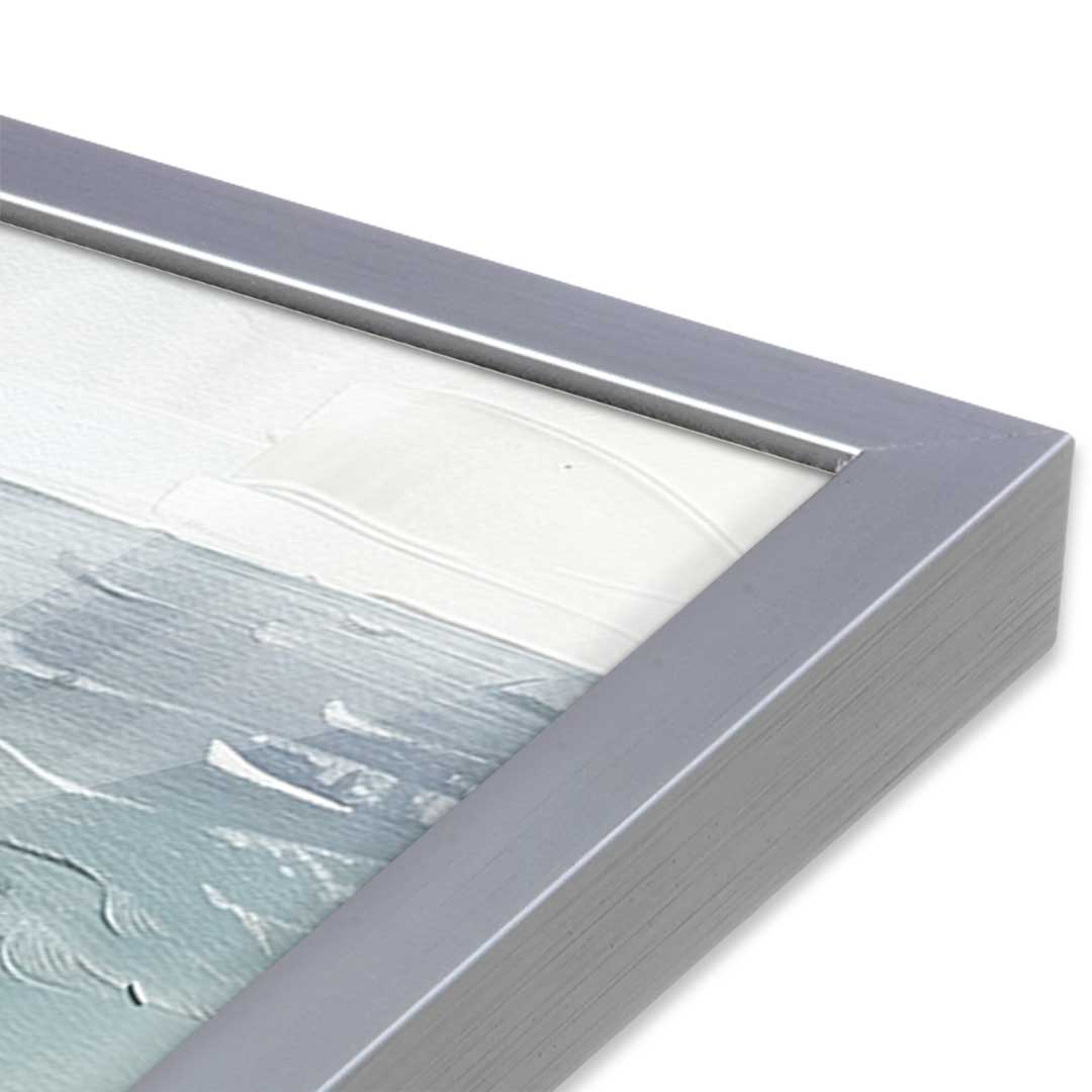 [Color:Polished Chrome], Picture of art in a Polished Chrome frame of the corner