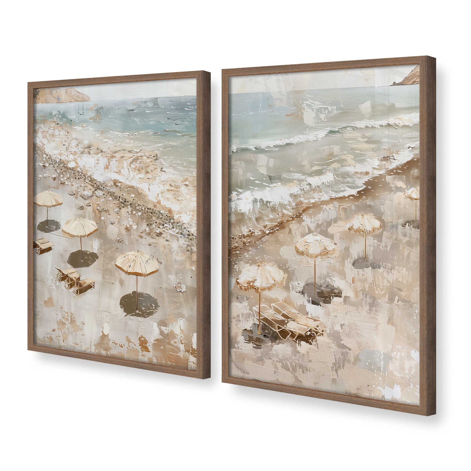 [Color:Walnut], Picture of art in a Walnut frame at an angle