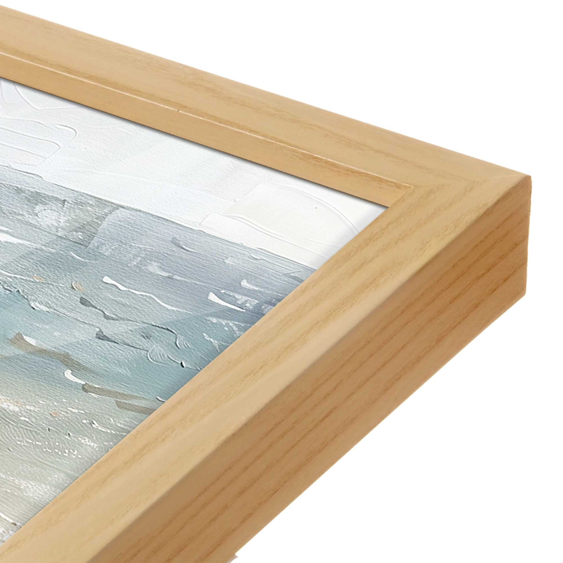 [Color:American Maple], Picture of art in a American Maple frame of the corner